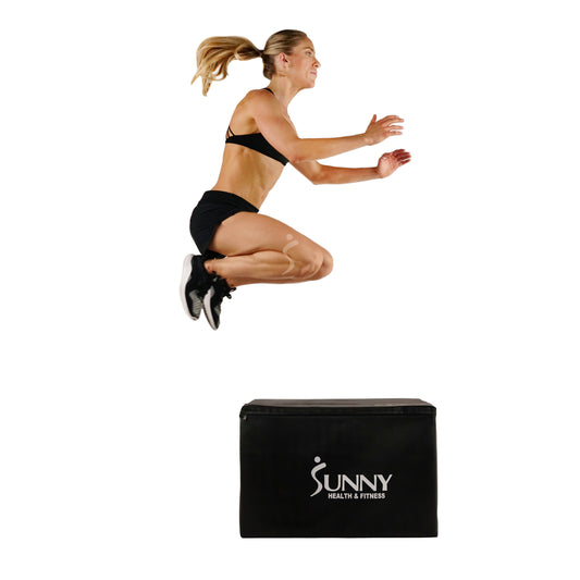 Sunny Health & Fitness 3 in 1 Weighted Pro-Plyo Box 30" 24" 20" NUMBer 085