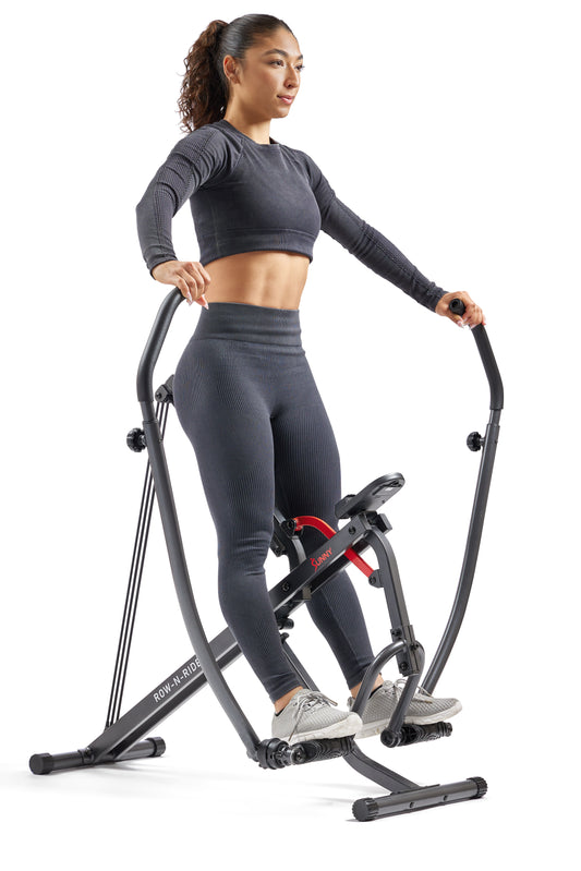 Sunny Health & Fitness Full Body Adjustable Multifunction Smart Row-N-Ride® Trainer – SF-A022070