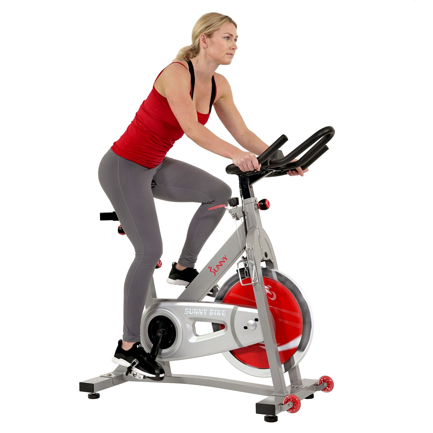 Sunny Health & Fitness Pro II Indoor Cycling Bike with Device Mount and Advanced Display – SF-B1995