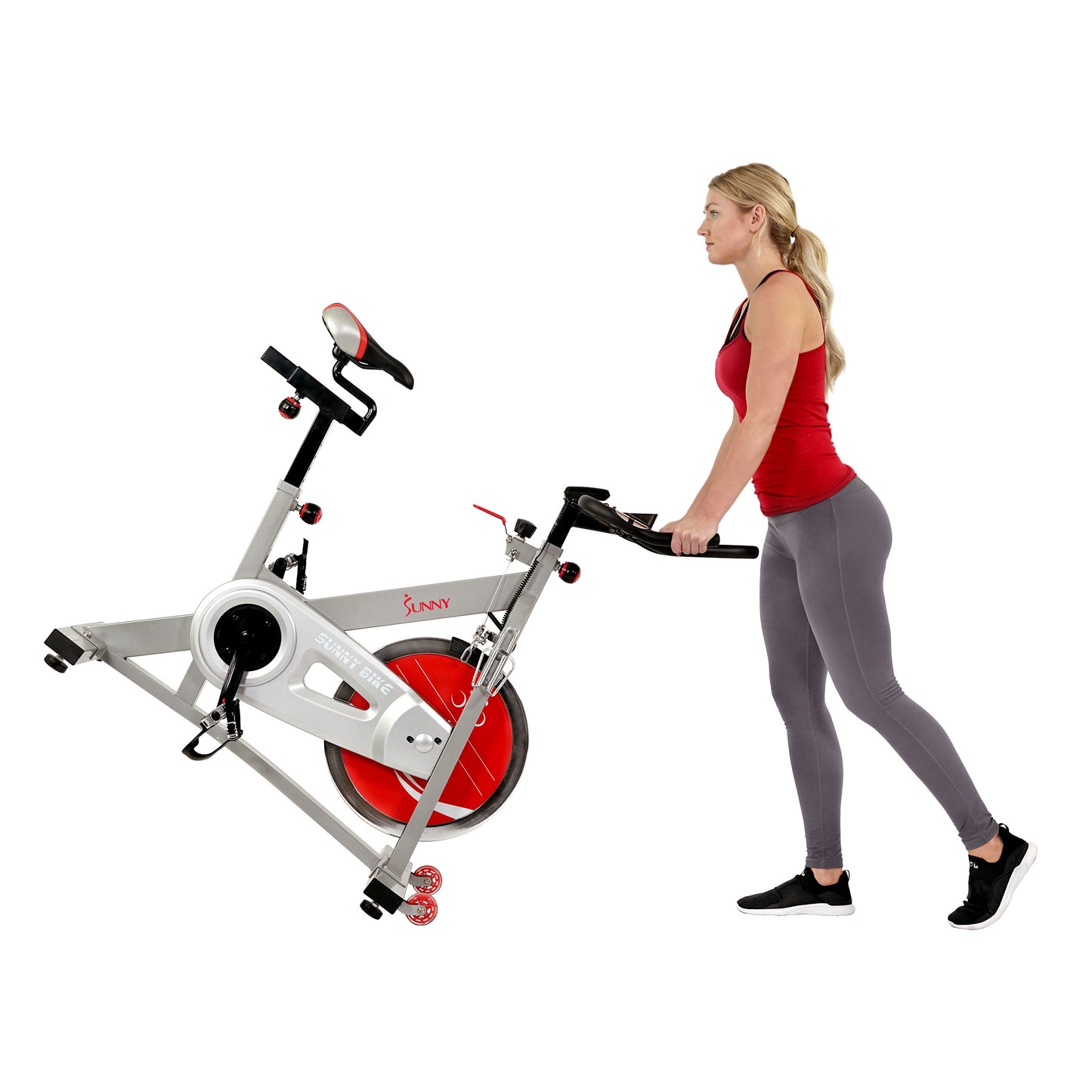 Sunny Health & Fitness Pro II Indoor Cycling Bike with Device Mount and Advanced Display – SF-B1995