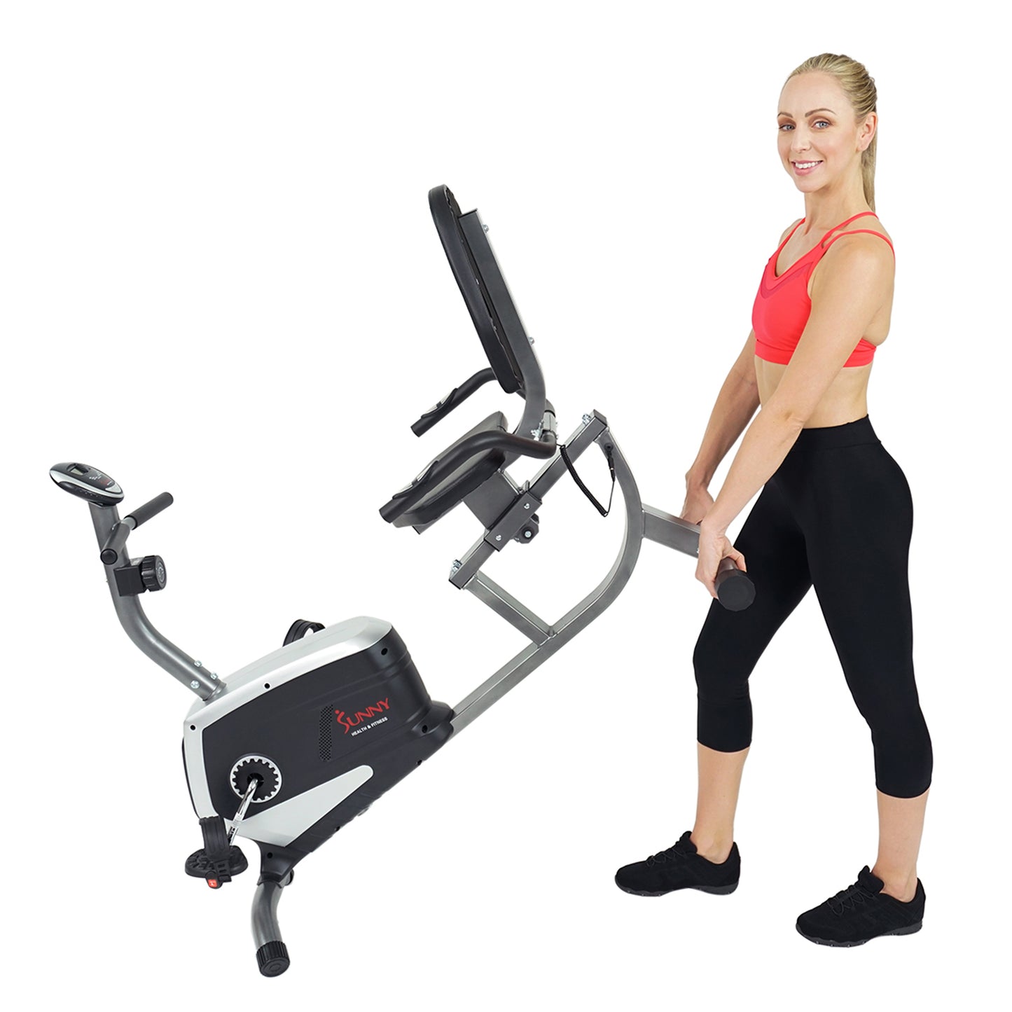 Sunny Health & Fitness Easy Adjustable Seat Recumbent Bike - SF-RB4616S