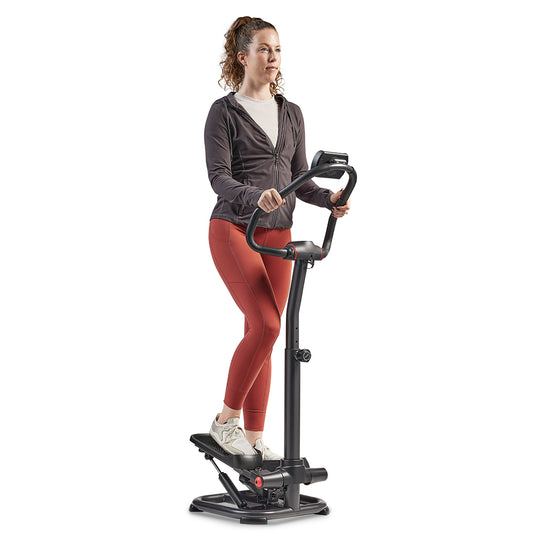 Sunny Health & Fitness Power Stepper with Resistance Bands and Handlebar SF-S021055