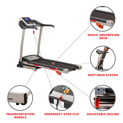 Sunny Health & Fitness Treadmill - SF-T4400