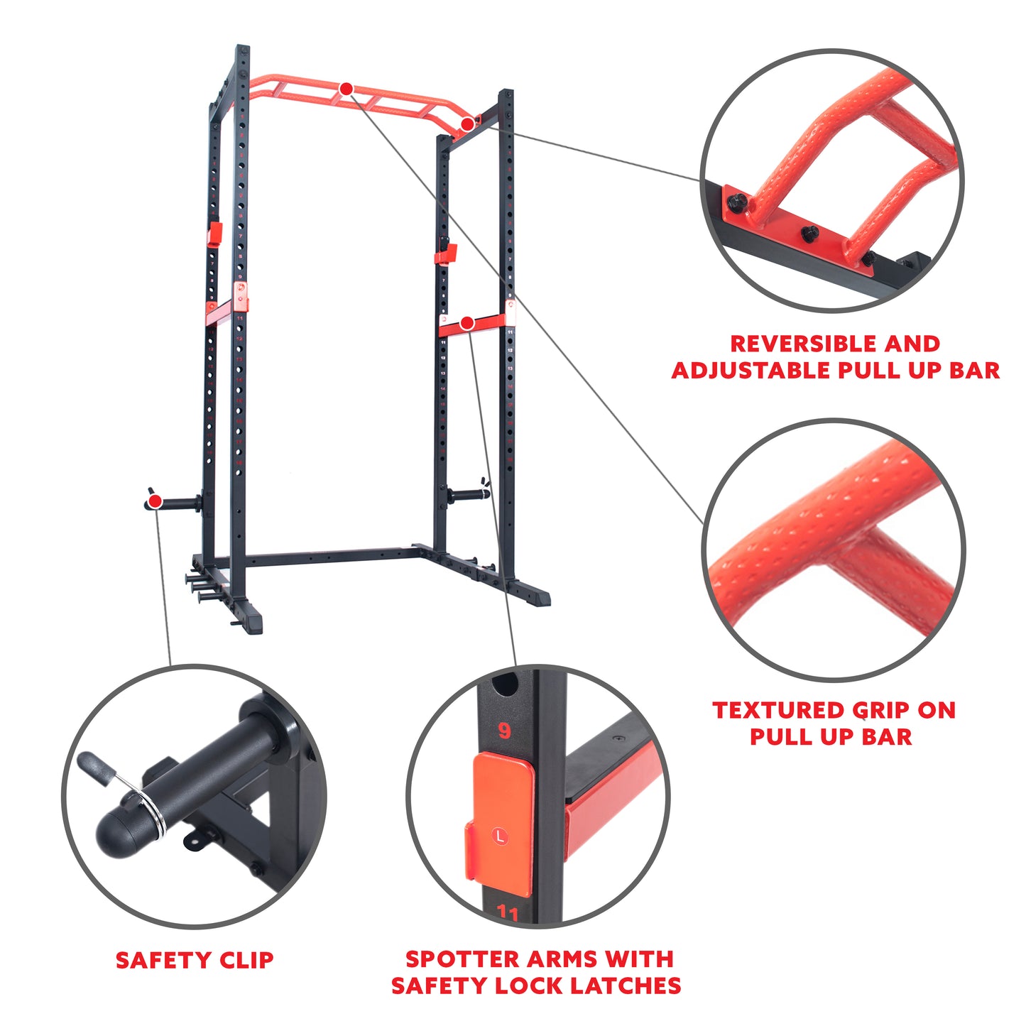 Sunny Health & Fitness Power Zone Strength Rack - SF-XF9925