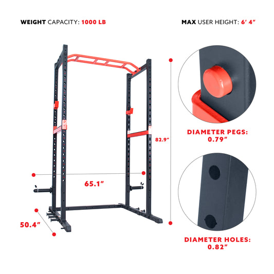 Sunny Health & Fitness Power Zone Strength Rack - SF-XF9925