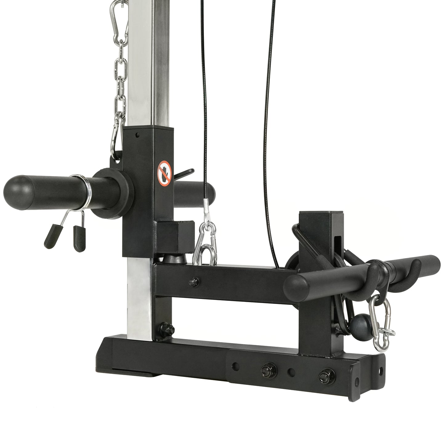 Sunny Health & Fitness Lat Pull Down Attachment Pulley System for Power Racks – SF-XF9927