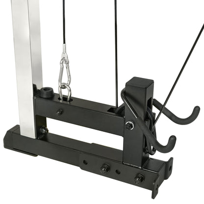 Sunny Health & Fitness Lat Pull Down Attachment Pulley System for Power Racks – SF-XF9927