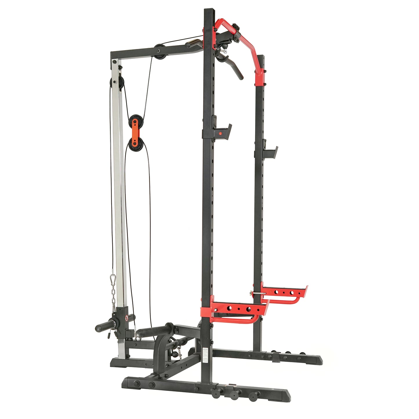 Sunny Health & Fitness Lat Pull Down Attachment Pulley System for Power Racks – SF-XF9927