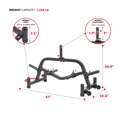 Sunny Health & Fitness Multi-Weight Plate and Barbell Rack Storage Stand SF-XF9938