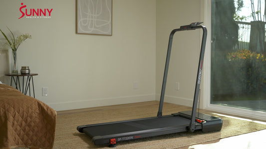 Sunny Health & Fitness Pacer Smart Compact Auto Incline Treadpad Treadmill – SF-T722076