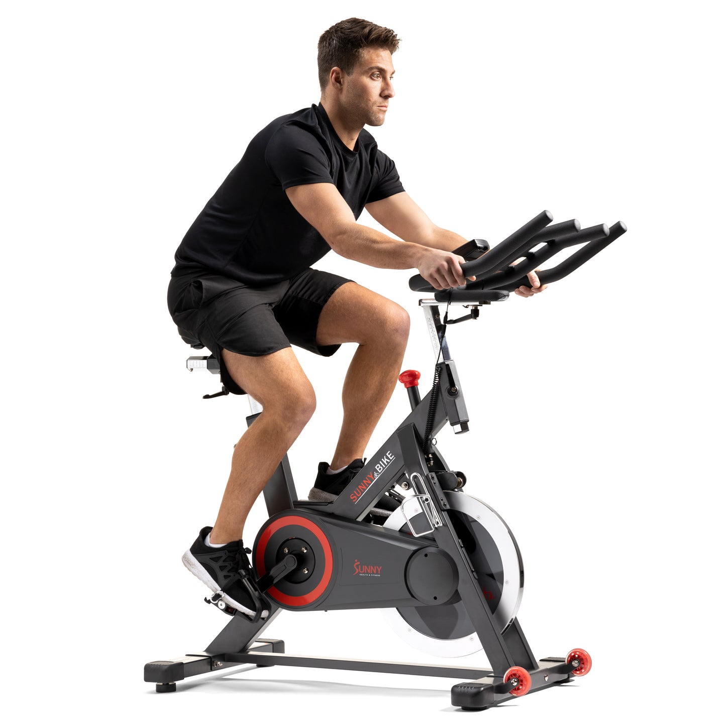 Sunny Health & Fitness Premium Indoor Cycling Smart Stationary Bike with Exclusive SunnyFit® App Enhanced Bluetooth Connectivity