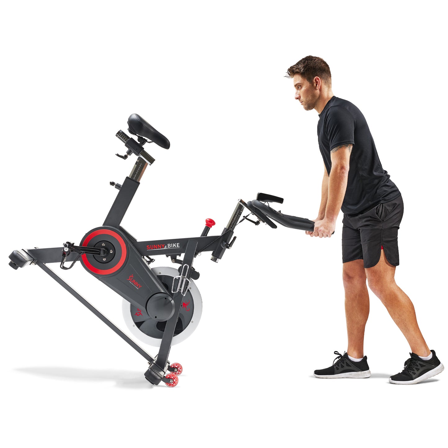 Sunny Health & Fitness Premium Indoor Cycling Smart Stationary Bike with Exclusive SunnyFit® App Enhanced Bluetooth Connectivity