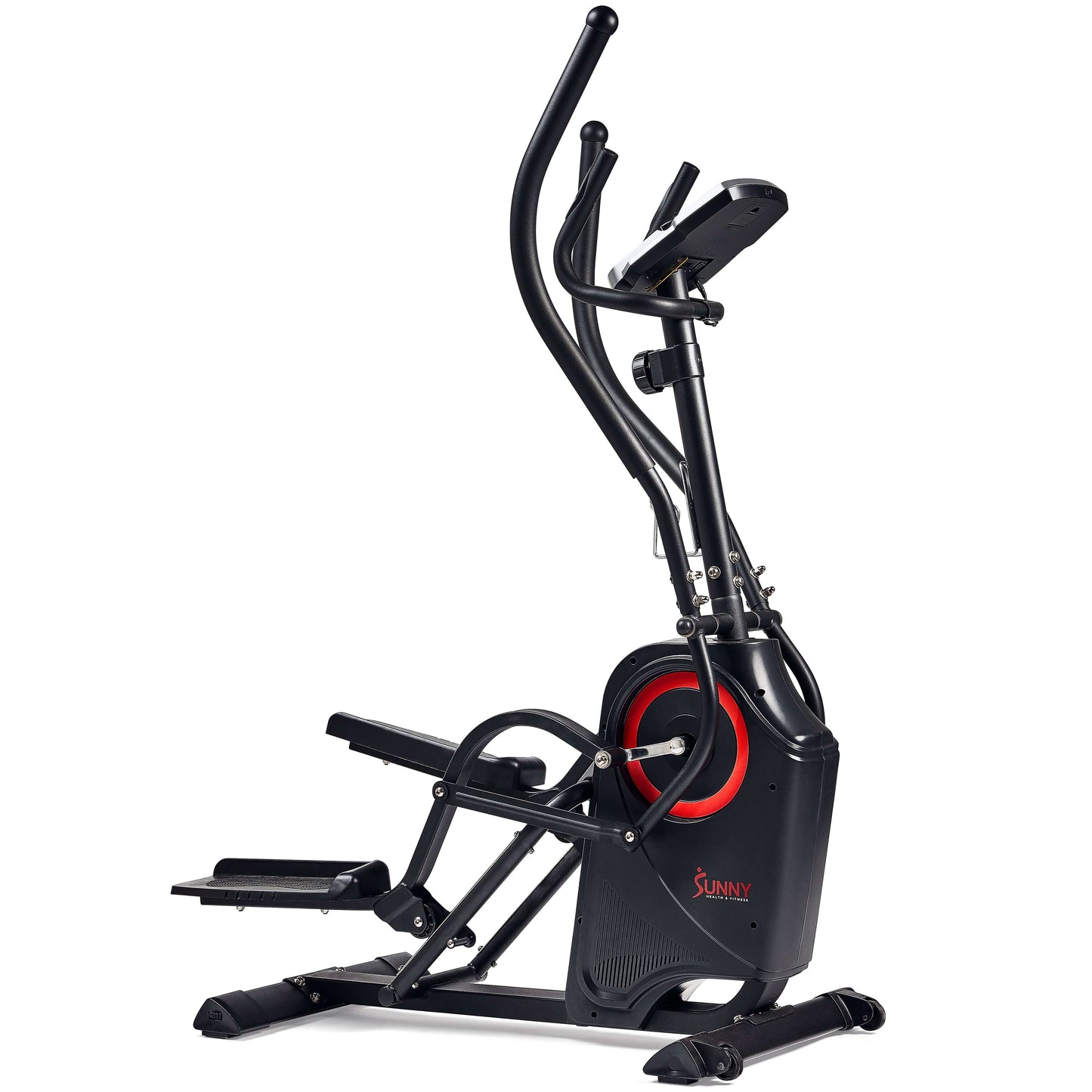 Sunny Health & Fitness Premium Cardio Climber SF-E3919 - In-home elliptical and step machine for full-body workout with heavy-duty steel frame.