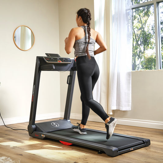 Sunny Health & Fitness Smart Strider Treadmill with 20" Wide LoPro Deck - SF-T7718SMART